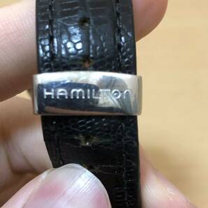 HAMILTON ハミルトン ベンチュラ クォーツ 腕時計 革ベルト H244110 シルバー FKの画像2