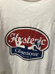 HYSTERIC GLAMOUR ヒステリックグラマー 半袖Tシャツ 02203CT01 サイズL ホワイト　FK