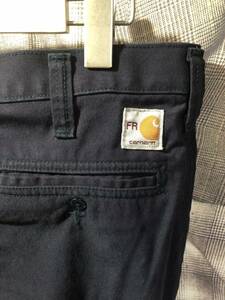 1円 ★ Carhartt FR カーハート エフアール ★ カーゴワークパンツ 344-20 サイズ32×32 ネイビー　FK