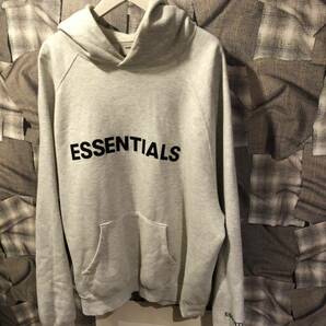 1円 ★ FOG ESSENTIALS エフオージー ★ エッセンシャルズ ★ ロゴパーカー サイズXL グレー FKの画像1