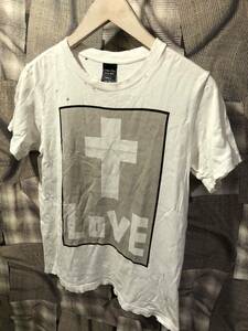 NUMBER (N)INE ナンバーナイン CROSS LOVE T-SHIRT 半袖Tシャツ サイズ0 ホワイト　FK