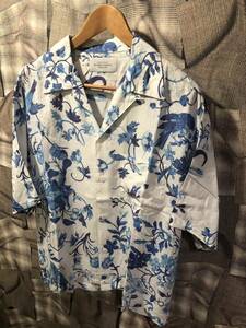 UNUSED アンユーズド Flower print short sleeve shirt 半袖シャツ US2217 サイズ1 ホワイト　FK