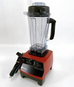 Vitamix バイタミックス USA製 ミキサー ジューサー フードプロセッサー VM0111(ブラック×レッド) 容量2000ml【通電/刃の回転確認済】