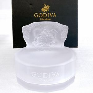 ★美品★ GODIVA ゴディバ チョコレート 当時物 レア ガラスケース 小物入れ 菓子入れ インテリア ディスプレイ