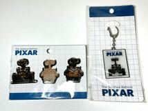 未使用 【The Science Behind PIXER ピクサーのひみつ展 ウォーリー ピンバッジセット（3個入り）／チェンジングキーホルダー】保管品_画像1