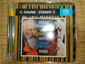 EU盤SACD 82876678962 ハイフェッツ　ライナー・シカゴ響/ブラームス、チャイコフスキー　ヴァイオリン協奏曲 RCA LIVING-STEREO盤