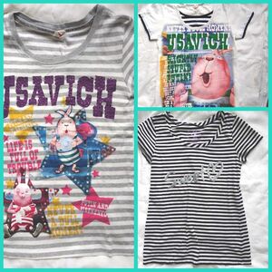 【3枚セット】　Tシャツ　ウサビッチ　Barbie　半袖　150〜160