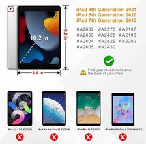 iPad ケース 10.2インチ 第9世代(2021年) 第8世代(2020年) 第7世代(2019年)対応 360度回転スタンド オートスリープ機能 3段階調節可能_画像4