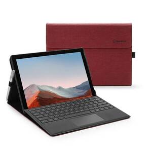 Surface Go4/Surface Go3/Surface Go2/Microsoftケース 10.5インチ 表面内蔵保護カバー 10.5インチ ペンホルダー付き PU スマート カバー 