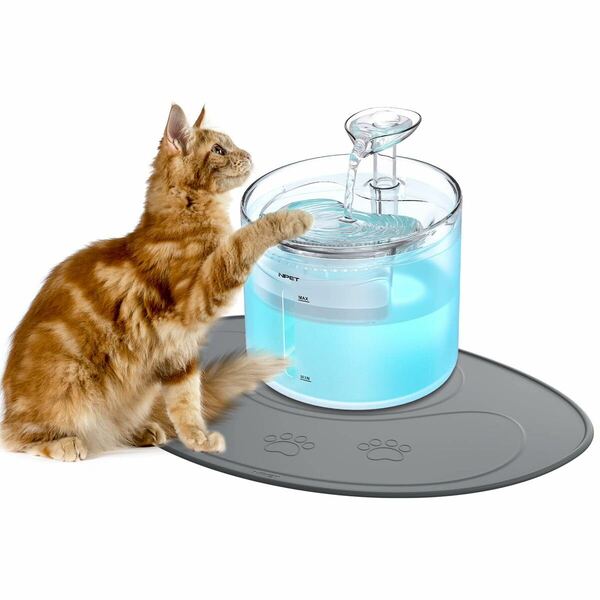 食事マット シリコン製 猫 犬 給餌マット 給水器マット 防水 防汚 丸洗い (45×35cm)