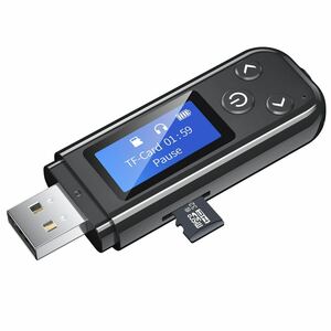 EWIN bluetooth レシーバー Bluetooth 5.3 トランスミッター LCDデジタルディスプレイ『TFカード 4つのモード』Bluetooth受信/送信に対応