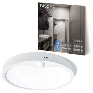 LED省エネ 人感センサーライト 4畳 6畳 2160lm 18W 薄型 明暗センサー 玄関 階段 廊下 (4-6畳 2160lm 昼光色, 人感センサーライト)