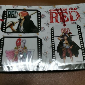 ワンピース ONE PIECE FILM RED クリアしおりセット ウタ シャンクス ルフィ