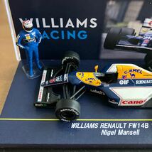 キャメルタバコ仕様 1/43 ウィリアムズFW14B ナイジェル マンセル ドライバーフィギュア付き F1マシンコレクション_画像4