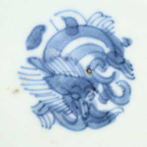  中国美術 青花団龍紋碗 他 南京染付碗 二点（J467）の画像6