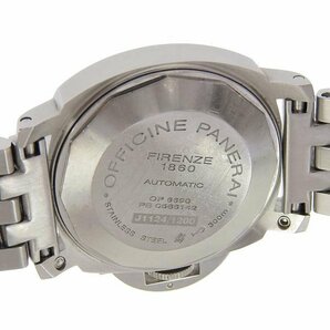 1円 稼働 パネライ PANERAI PAM00051 自動巻き ルミノールマリーナ 白文字盤 SS×SS メンズ 腕時計の画像4