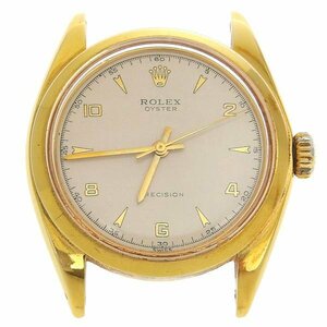 1円 不動 ジャンク ロレックス ROLEX 6426 28番台 手巻き プレシジョン アイボリー文字盤 GP メンズ 腕時計