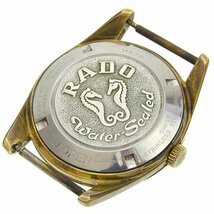 1円 稼働 ラドー RADO 手巻き ゴールデンホース シルバー文字盤 GP メンズ 腕時計_画像3