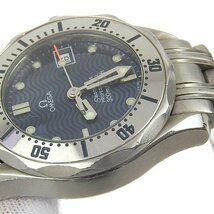 1円 訳あり オメガ OMEGA 2582-80 クオーツ シーマスター プロフェッショナル ネイビー SS×SS レディース 腕時計_画像6