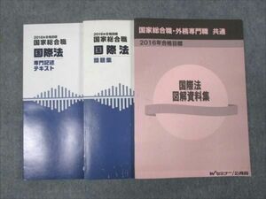 WH28-049 Wセミナー 2016年合格目標 国家総合職 国際法 専門記述テキスト/問題集/図解資料集 状態良い 計3冊 24S4C