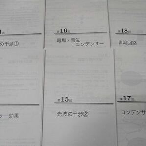 WK16-048 鉄緑会 高3物理科U4 第1～24回 講師による解説プリントセット 通年セット 2022 田上理沙子 40M0Dの画像4