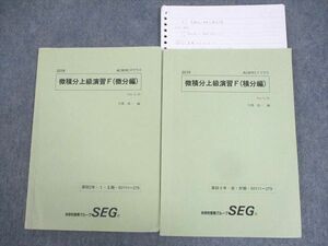 WK10-176 SEG 高2数学EFクラス 微積分上級演習F(微/積分編) テキスト 2019 計2冊 15m0D