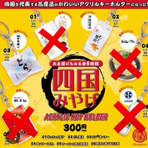 【新品・未開封】四国みやげ どら一・だし醤油 アクリルキーホルダー