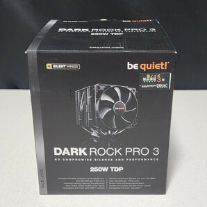 【送料無料】be quiet! DARK ROCK PRO3 140mm 大型サイドフロー型CPUクーラー デュアルファン 250W TDP LGA1151・1200等対応 PCパーツ