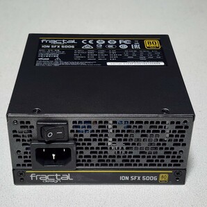 FractalDesign ION SFX 500G(FD-PSU-ION-SFX-500G-BK) 500W 80PLUS GOLD認証 SFX電源ユニット フルプラグイン 動作確認済み PCパーツの画像7
