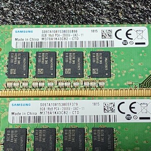 SAMSUNG DDR4-2666MHz 16GB (8GB×2枚キット) M378A1K43CB2-CTD 動作確認済み デスクトップ用 PCメモリ (2)の画像2