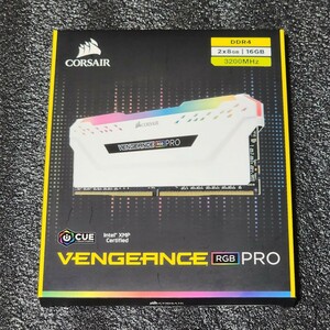 CORSAIR VENGEANCE RGB PRO DDR4-3200MHz 16GB (8GB×2枚キット) CMW16GX4M2C3200C16W 動作確認済み デスクトップ用 PCメモリ (3)