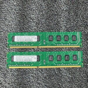 SanMax DDR3L-1600MHz 8GB (4GB×2枚キット) SMD-4G28H2P-16KLZ 動作確認済み デスクトップ用 PCメモリ 