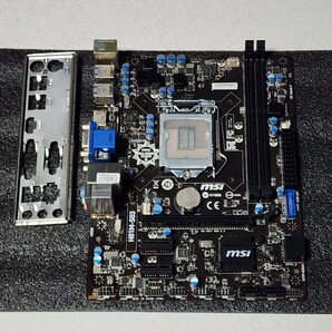 MSI H81M-S03 IOパネル付属 LGA1150 MicroATXマザーボード 第4世代CPU対応 Bios 動作確認済 PCパーツ