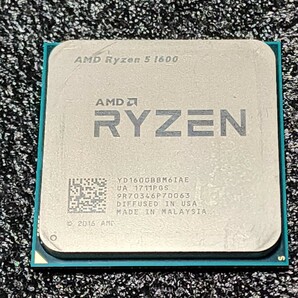 CPU AMD RYZEN5 1600 3.2GHz 6コア12スレッド Socket AM4 Wraith Spire付属 PCパーツ 動作確認済みの画像4