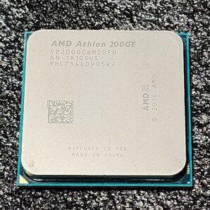 CPU AMD Athlon 200GE with Radeon Vega3 Graphics 3.2GHz 2コア4スレッド Socket AM4 PCパーツ 動作確認済み (2)の画像1