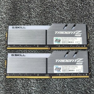 G.SKILL TRIDENTZ RGB DDR4-3200MHz 32GB (16GB×2枚キット) F4-3200C16D-32GTZRX 動作確認済み デスクトップ用 PCメモリ (2)