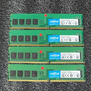 CRUCIAL DDR4-2133MHz 16GB (4GB×4枚キット) CT4G4DFS8213.C8FAR2 動作確認済み デスクトップ用 PCメモリ 