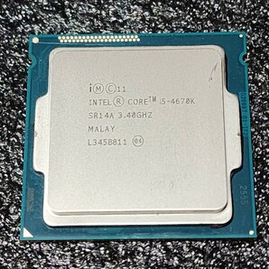 CPU Intel Core i5 4670K 3.4GHz 4コア4スレッド Haswell PCパーツ インテル 動作確認済み