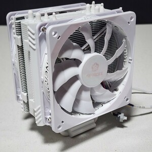 [Бесплатная доставка] Enermax ETS-T40FIT-W 120 мм тип бокового потока Тип CPU CPU COLER Dual Fan LGA115X / 1200 Совместимые детали ПК