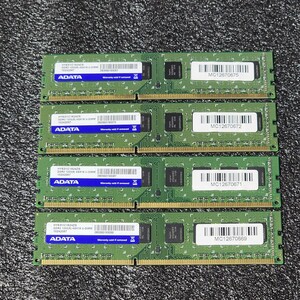 ADATA DDR3-1333MHz 16GB (4GB×4枚キット) HY63I1C1624ZS 動作確認済み デスクトップ用 PCメモリ 