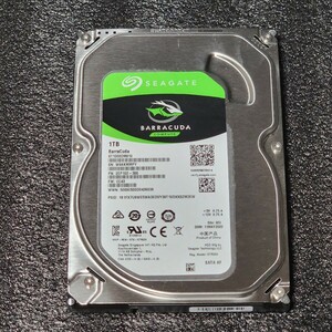 【送料無料】SEAGATE BARRACUDA ST1000DM010-2EP102 1TB 3.5インチ内蔵HDD 2020年製 フォーマット済み 正常品 PCパーツ 動作確認済