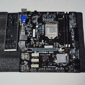 ECS H110M4-M01 IOパネル付属 LGA1151 MicroATXマザーボード 第6世代CPU対応 Bios 動作確認済 PCパーツ