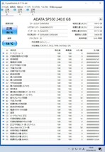 ADATA SP550(ASP550-240GM-B) 240GB SATA SSD 正常品 2.5インチ内蔵SSD フォーマット済 PCパーツ 動作確認済 250GB 256GB_画像4