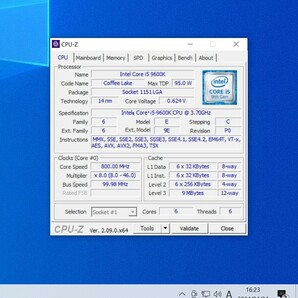 CPU Intel Core i5 9600K 3.7GHz 6コア6スレッド CoffeeLake PCパーツ インテル 動作確認済み (3)の画像3