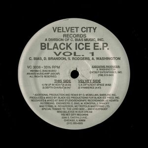 試聴 Black Ice - Black Ice E.P. Vol. 1 [12inch] Velvet City Records US 1992 House