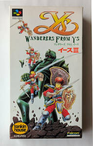 イースIII ワンダラース フロム イース WANDERERS OF Y`s Ys 3 ★ SFC スーパーファミコン