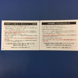 数量1-9西武 スキー場 リフト券 ３０％割引券 株主優待券/苗場、軽井沢プリンス、万座、志賀高原、富良野、かぐら、妙高、狭山の画像2