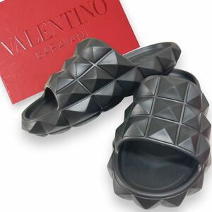 VALENTINO ヴァレンティノガラヴァーニ サンダル 36 ブラック スダッズ スライド