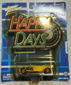 希少 ☆ 1/64 Johnny Lightning Hollywood on Wheels Happy Days Ralph Malph's Hot Rod 1592 MOONEYES ホットロッド