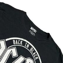 AC/DC バンド半袖Tシャツ ロックT バンT バックインブラック a76 XL相当_画像6